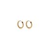 Trendy Stainless Steel Earrings Fashion Jewelry Hoop Stud Beaded Earrings