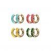 Trendy Stainless Steel Earrings Fashion Jewelry Hoop Stud Beaded Earrings