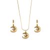 Necklace Earrings Bracelet Sets Stainless Steel Jewelry Set Fashion Waterproof Jewels For Women Wholesale