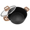 20cm Forged  Aluminium Non-stick Casserole With Lid