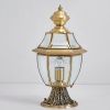 Transparent Frosted Cover Copper Material IP65 LED Different Dimension Pillar Light