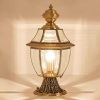 Transparent Frosted Cover Copper Material IP65 LED Different Dimension Pillar Light