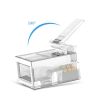 B11045 Telephone Crystal Head, 6P4C Gold-Plated Telephone Crystal Head, 4-Core RJ11 Telephone Voice Crystal Head