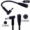 90-degree 4.5*3.0mm Elbow DC Power Extension Cable, Suitable for HP Laptop, 4.5*3.0mm Male-Female Adapter Cable 