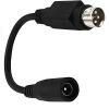 DC5.5X2.1 Female Socket to Round 3-Pin and 4-Pin Circular Port Adapter Cable with 3-Pin and 4-Pin Plugs for Printer Power