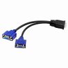 VGA to DVI 24+5 and DVI to VGA One-to-Two Monitor Splitter Cable 