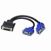 VGA to DVI 24+5 and DVI to VGA One-to-Two Monitor Splitter Cable 