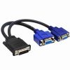 VGA to DVI 24+5 and DVI to VGA One-to-Two Monitor Splitter Cable 