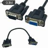 15-core full-point VGA solderless panel short cable-female-to-male extension cable-welded direct-plug VGA screw-connection wiring