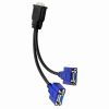 VGA to DVI 24+5 and DVI to VGA One-to-Two Monitor Splitter Cable 