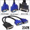 VGA to DVI 24+5 and DVI to VGA One-to-Two Monitor Splitter Cable 
