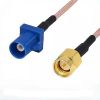 Automotive Connection Cable, Fakra Male Jack, SMA Connector, Z-type Fakra Antenna Adapter, RG178 Patch Cable 