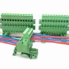 Rail-mounted Terminal Block, 2EDG-UVKM-5.0, Matched with KAM Side Connecting Terminal with Ears, Applicable to 35mm and 15mm Rails 