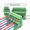 Rail-mounted Terminal Block, 2EDG-UVKM-5.0, Matched with KAM Side Connecting Terminal with Ears, Applicable to 35mm and 15mm Rails 