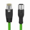M12 to RJ45 Network Cable, Gigabit Industrial Camera Network Cable, Highly Flexible Drag Chain, Wiring Harness for Vision Robot Manipulator Arm 