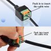 Mini USB Quick-Connect Solderless Connector Short Cable, Mini USB Male to 5 - pin Crimp