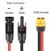 XT60 Connection Cable to MC4 Energy Storage Connector, Solar Panel Battery Adapter Cable, Solar Photovoltaic Cable