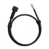 Three-way T-shaped 2P Male Threaded Female Connector with Nut, Plug-in for LED Outdoor Underfloor Heating, 0.5-square Waterproof Power Cable