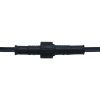 Three-way T-shaped 2P Male Threaded Female Connector with Nut, Plug-in for LED Outdoor Underfloor Heating, 0.5-square Waterproof Power Cable