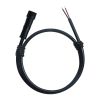 Three-way T-shaped 2P Male Threaded Female Connector with Nut, Plug-in for LED Outdoor Underfloor Heating, 0.5-square Waterproof Power Cable