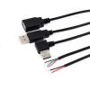 USB Power Cable, A 2-Core Connection Cable For LED Light Strips, Fans, Fluorescent Boards And Mice, With Single-Ended USB Male And Female 4-Core Data Cable