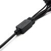 DB9 Male to Female Industrial Control Equipment Connection Cable with Front Rivet Nut D-SUB RS232 Serial Cable