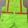 High Visibility Reflective Safety Vest with Multiple Pockets and LED Wire Holder