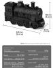 Train Air Humidifier Ultrasonic Aromatherapy Diffusers Mist Maker Fragrance Essential Oil Aroma Difusor Remote control