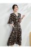 Women's Silk Floral Dress - French Style Summer Maxi Dress