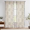 Retro floral curtains,...