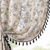 Retro floral curtains,...