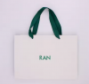 Custom Coated Paper Bag Food Clothing-Durable Paper Cardboard Offset Printing Surface Handling-Popular Shipping Custom Logo