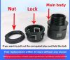corrugared tube quick connecter