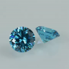 High quality Aquamarine artificial white CZ diamond cut round loose cubic zirconia