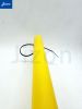 High-Visibility Guy Wire Marker Pole | Utility Line Warning Marker