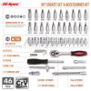 46pcs 1/4-Inch Drive Small Mini Ratchet Socket Wrench Set Multifunction Auto Repair Hand Tool Kit Socket Set OEM ODM