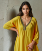 Yellow Kaftan Dress wi...