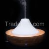 Moutaintop Essential Aromatherapy Diffuser Ultrasonic Humidifier Nebulizer Essential Oil Diffuser Glass Cover &amp; Bamboo Bottom