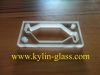 benched glass plate