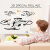 Four rotor self timer drone features a 3D flip with a camera in altitude holding mode