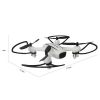 Four rotor self timer drone features a 3D flip with a camera in altitude holding mode