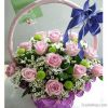 Rose basket arrangement