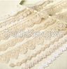 White Embroidered Guip...