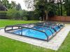 Clear Polycarbonate &amp; Aluminum Swimming Pool Cover, Vertical Retractable Swimming Pool Cover with Aluminium Alloy Frame