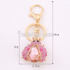 Exquisite Custom Metal Keychain: Colorful Rhinestone Insect Design