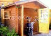 Log shed, garage, small log cabin