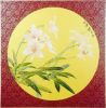 Gold card Chinese painting, Chinese ink and wash painting on hard paper for home decor