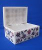 Marble Jewelry Box Lapis Lazuli Luxury Handmade Mosaic Inlay Floral Indian Gift Box