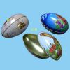 Egg Shaped Tin Container