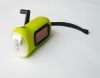 Hand Crank Solar Powered 3 LED Flashlight Torch